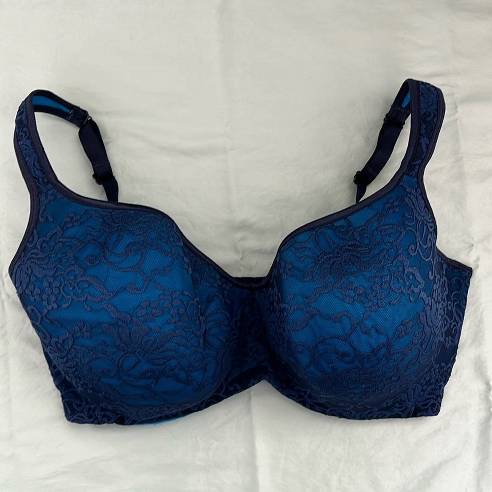 Cacique Lace Balconette Underwire Bra Size 38G